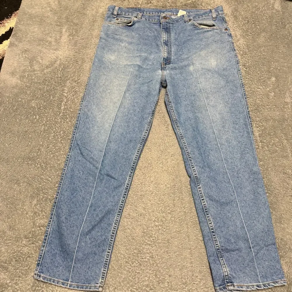 Vintage Levi’s 540 Jeans Men’s 40 x30 Blue Relaxed Denim Brown Tab 90s